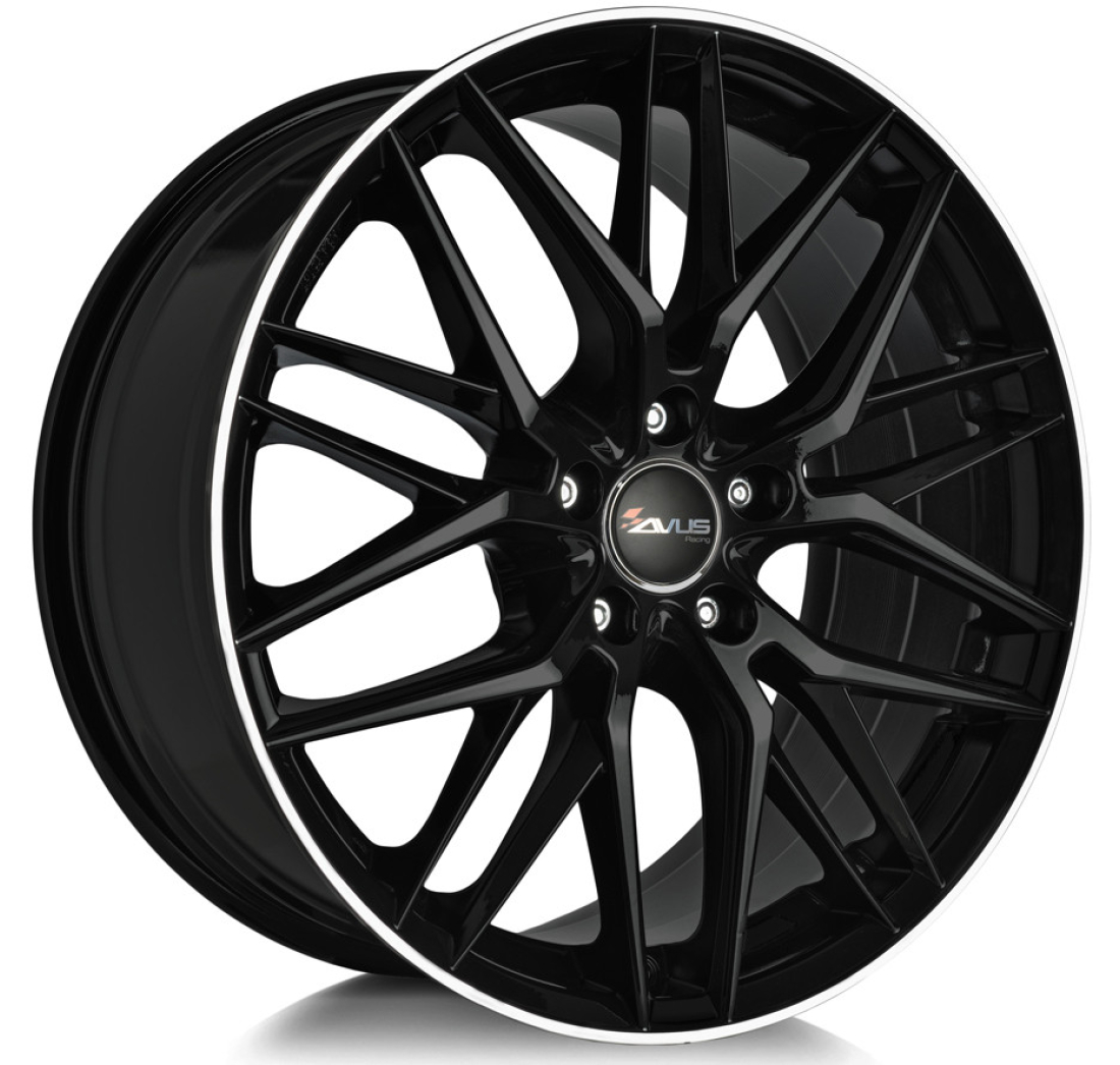 AF19 - RW 0.1 7,5x 17 +30 5x112 AVUS 66,6 BLACK POLISHED LIP